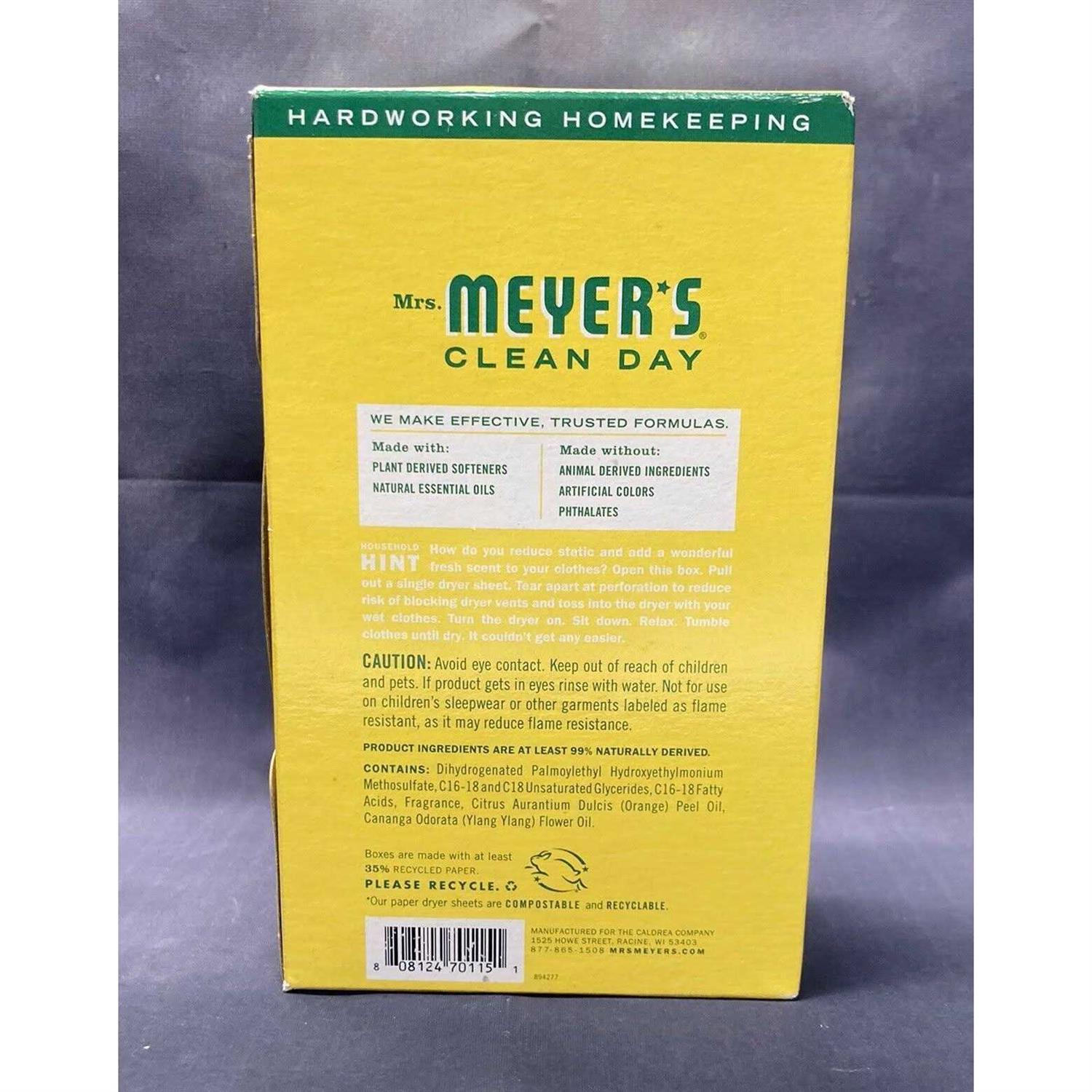 Mrs. Meyers Clean Day Dryer Sheets - Image 2