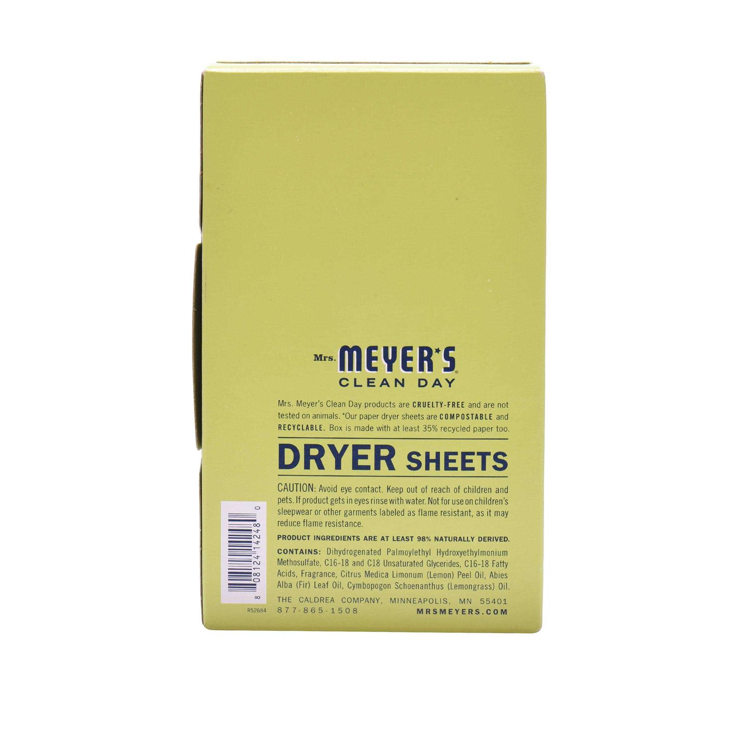Mrs. Meyers Clean Day Dryer Sheets - Image 3