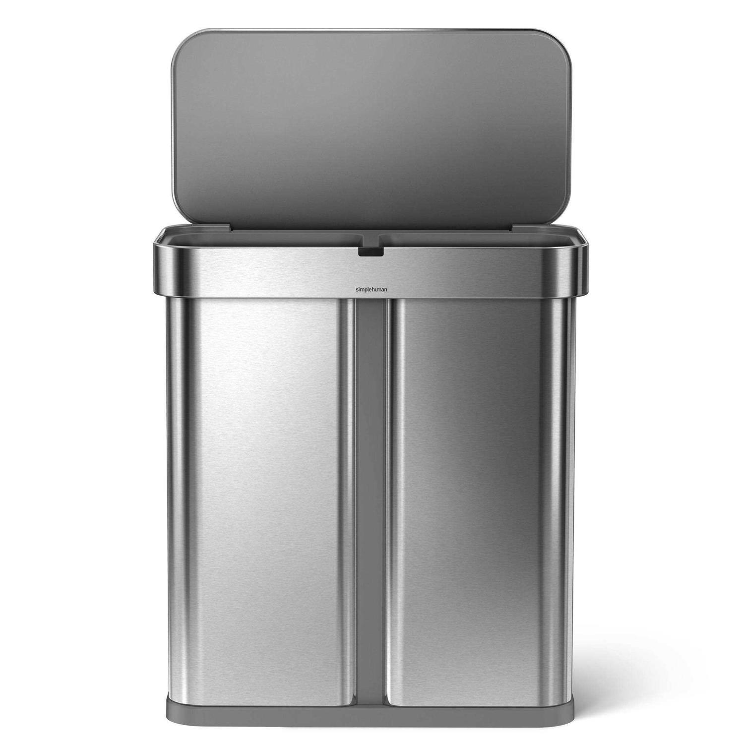 simplehuman Dual Compartment Sensor Can Voice & Motion control - Image 4