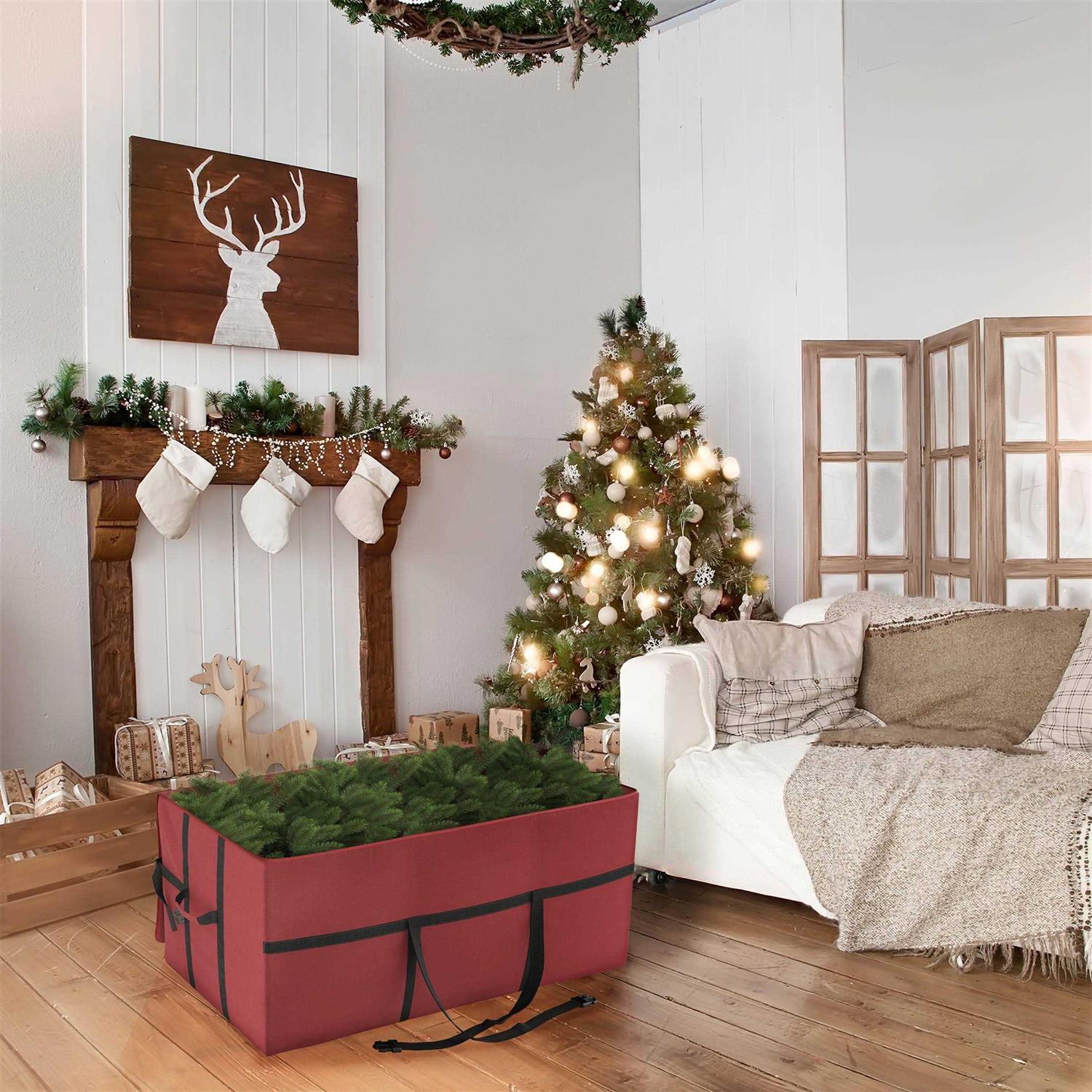 Elf Stor Heavy Duty Canvas Christmas Tree Storage Bag - Image 5