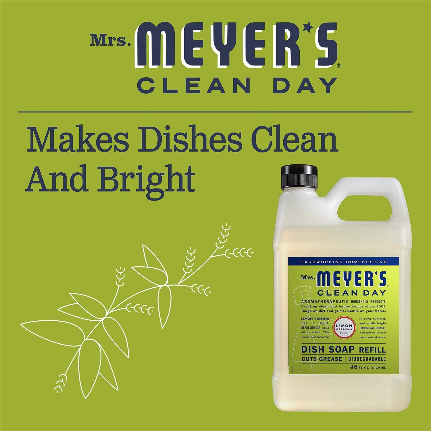 Mrs. Meyer's Clean Day Liquid Dish Soap Refill - Image 3