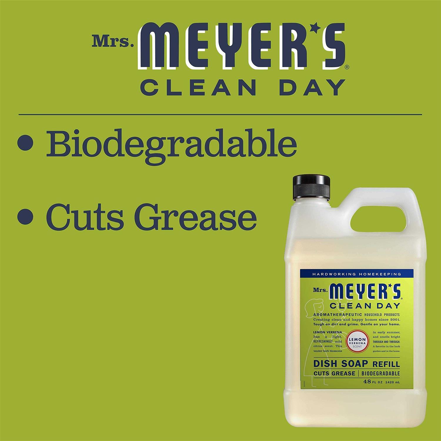 Mrs. Meyer's Clean Day Liquid Dish Soap Refill - Image 4