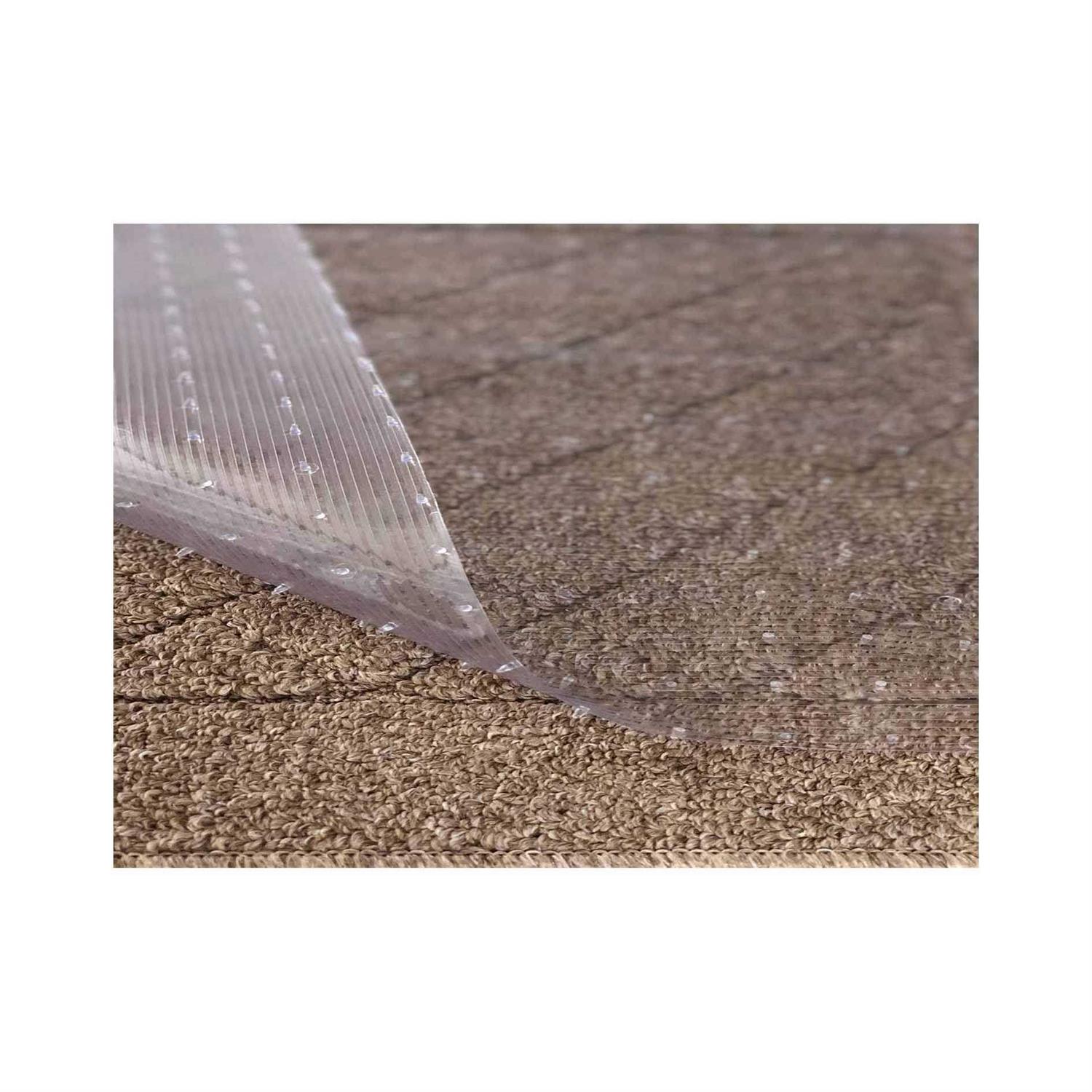 Resilia Clear Vinyl Plastic Floor Runner/Protector for Low Pile Carpet