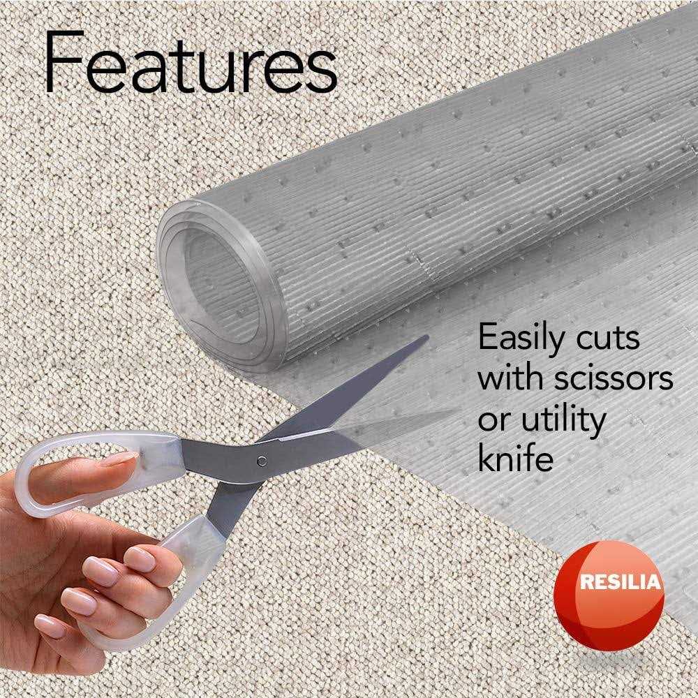 Resilia Clear Vinyl Plastic Floor Runner/Protector for Low Pile Carpet - Image 4