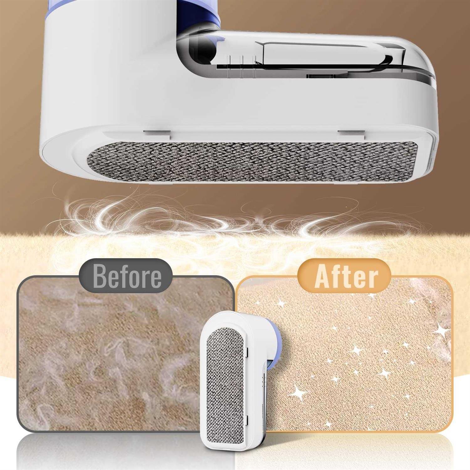 iRUNTEK Battery-free Fabric Lint Remover, Usb Powered Shaver and Lint Brush 2 in 1 - Image 3