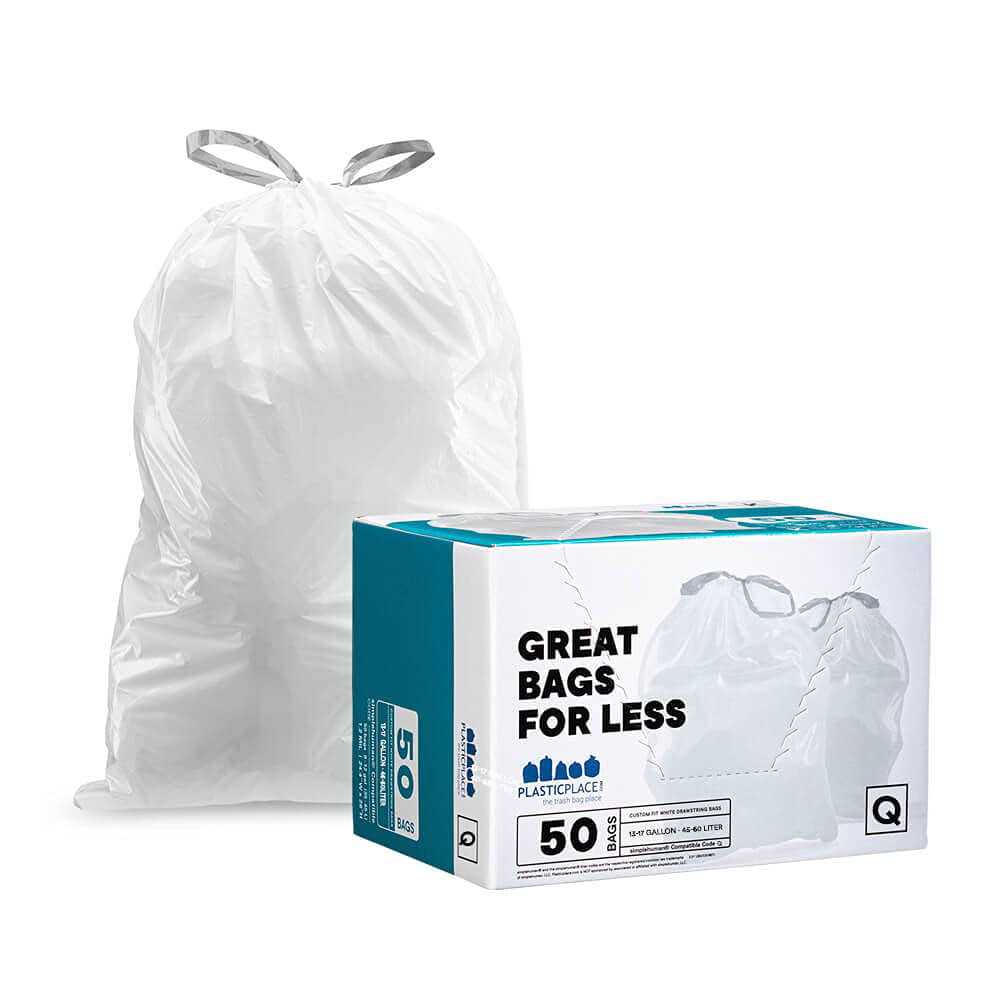 Plasticplace Trash Bags Simplehuman Code Compatible Drawstring Garbage Liners - Image 4