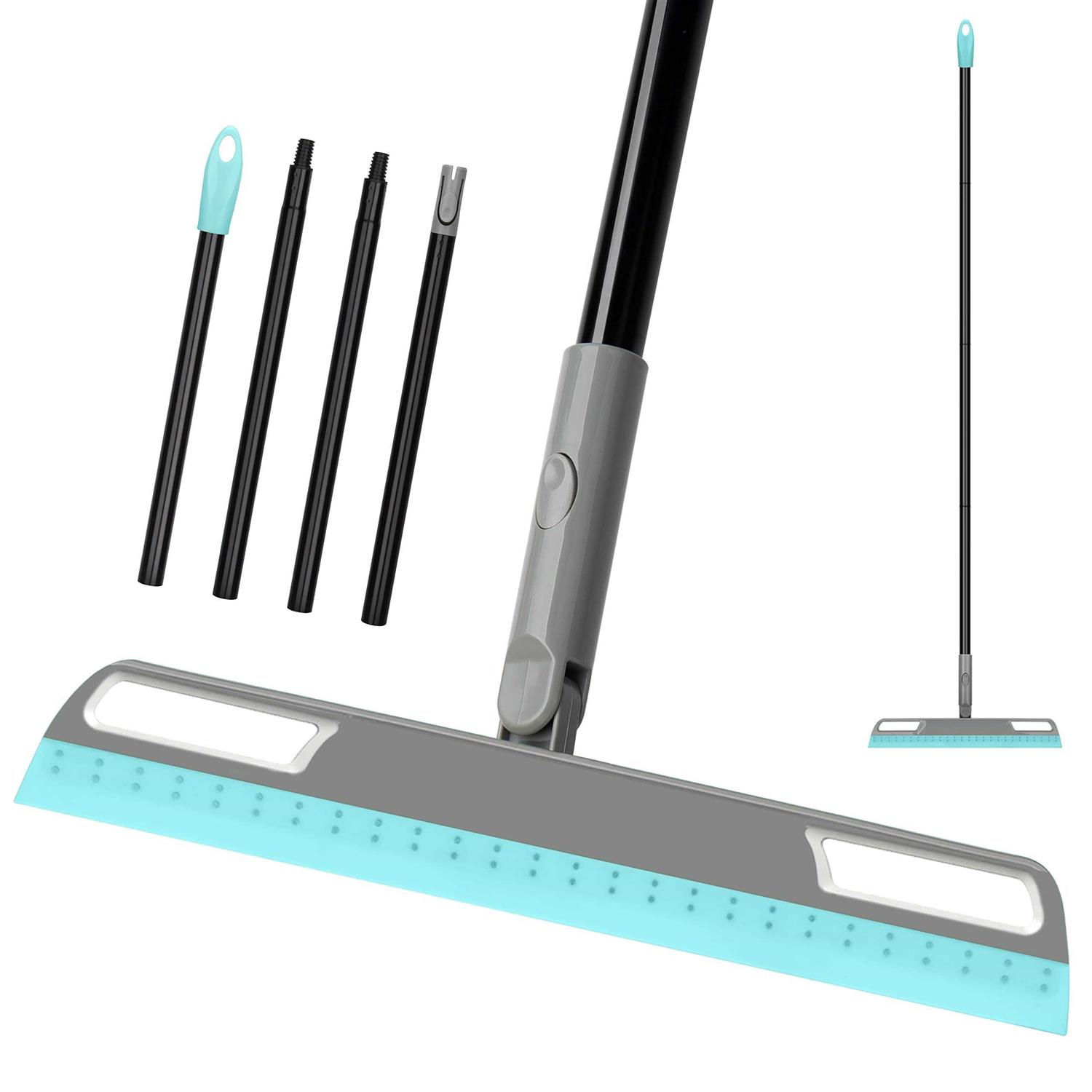 Multifunction Magic Broom Silicone Floor Squeegee Broom with 59 Long Handle