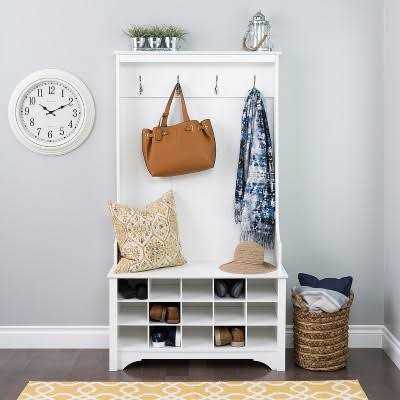 Prepac Hall Tree with Shoe Storage - Image 4