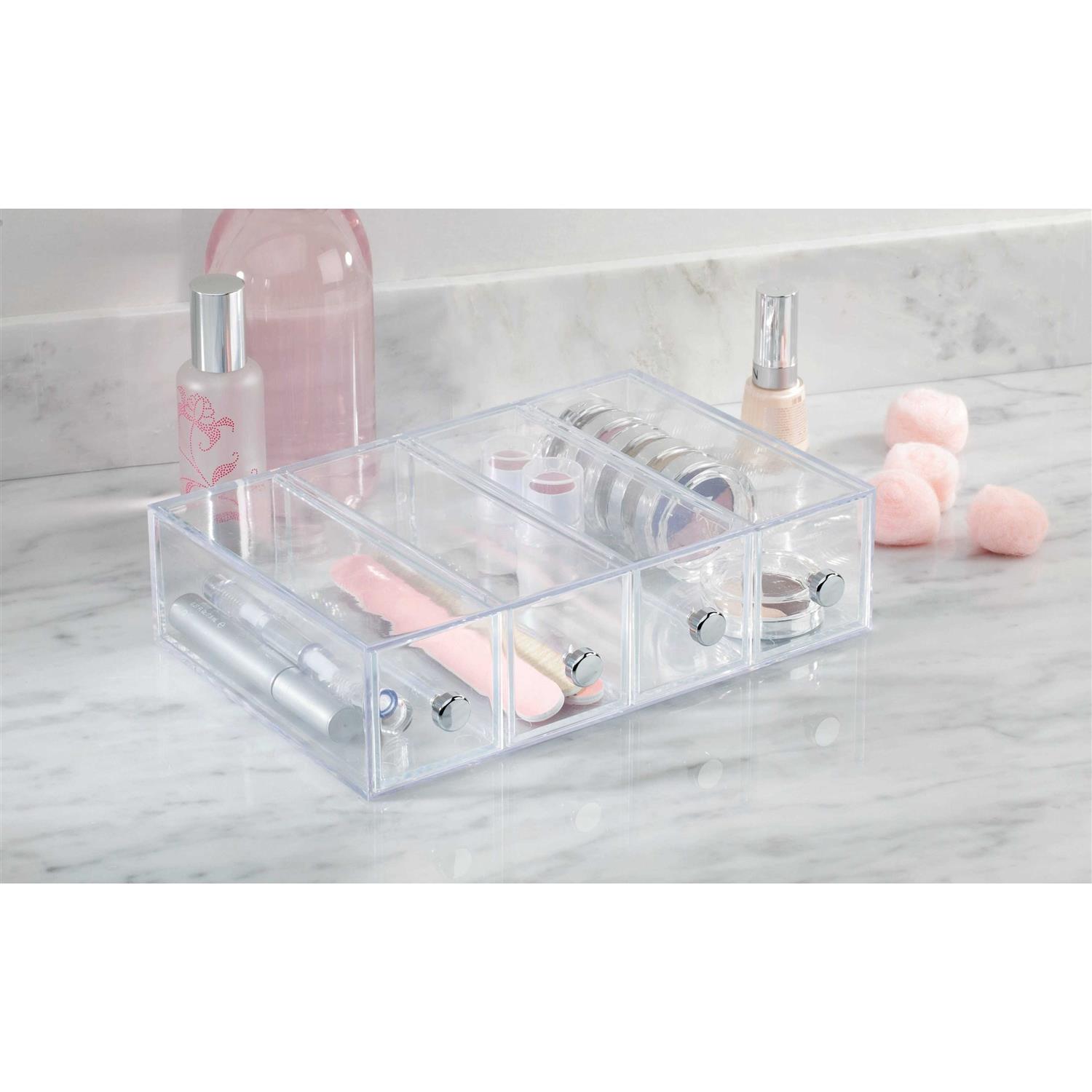 Interdesign Clear Flip 4 Drawer Tower Drawer - Image 3