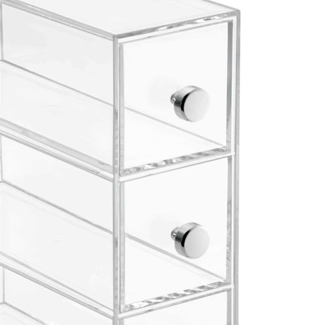 Interdesign Clear Flip 4 Drawer Tower Drawer - Image 5