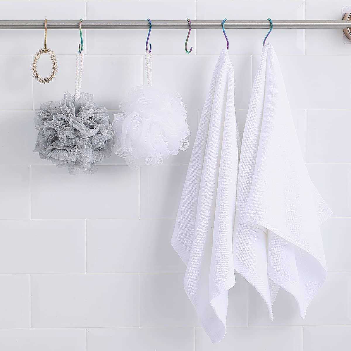 Evanda Hooks for Hanging Pack of 30 Heavy Duty Stainless Steel Titainium Plating Metal Mutil Purpose Hanger for Kitchen Pans - Image 2