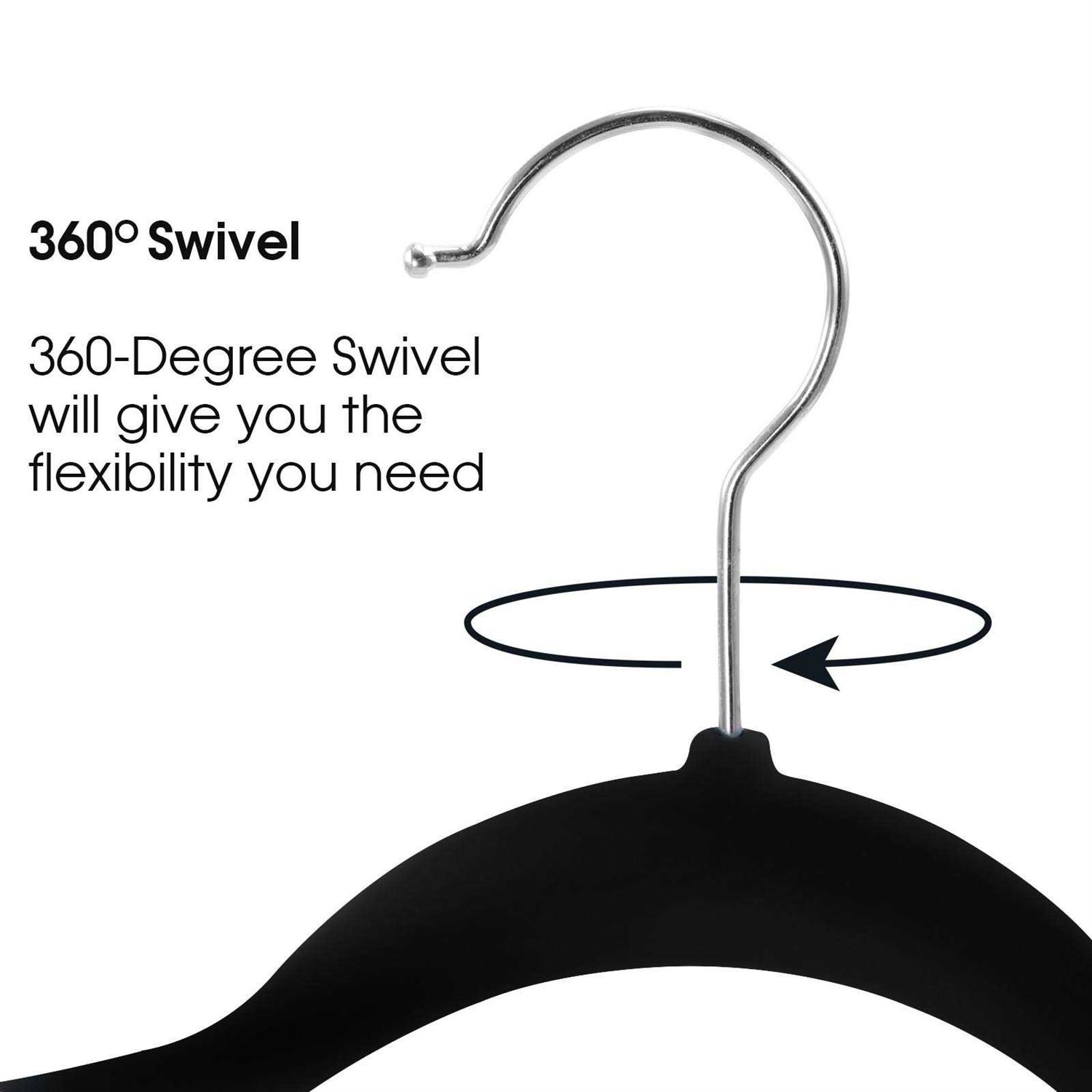Elama Velvet Slim Profile Heavy Duty Hangers - Image 4