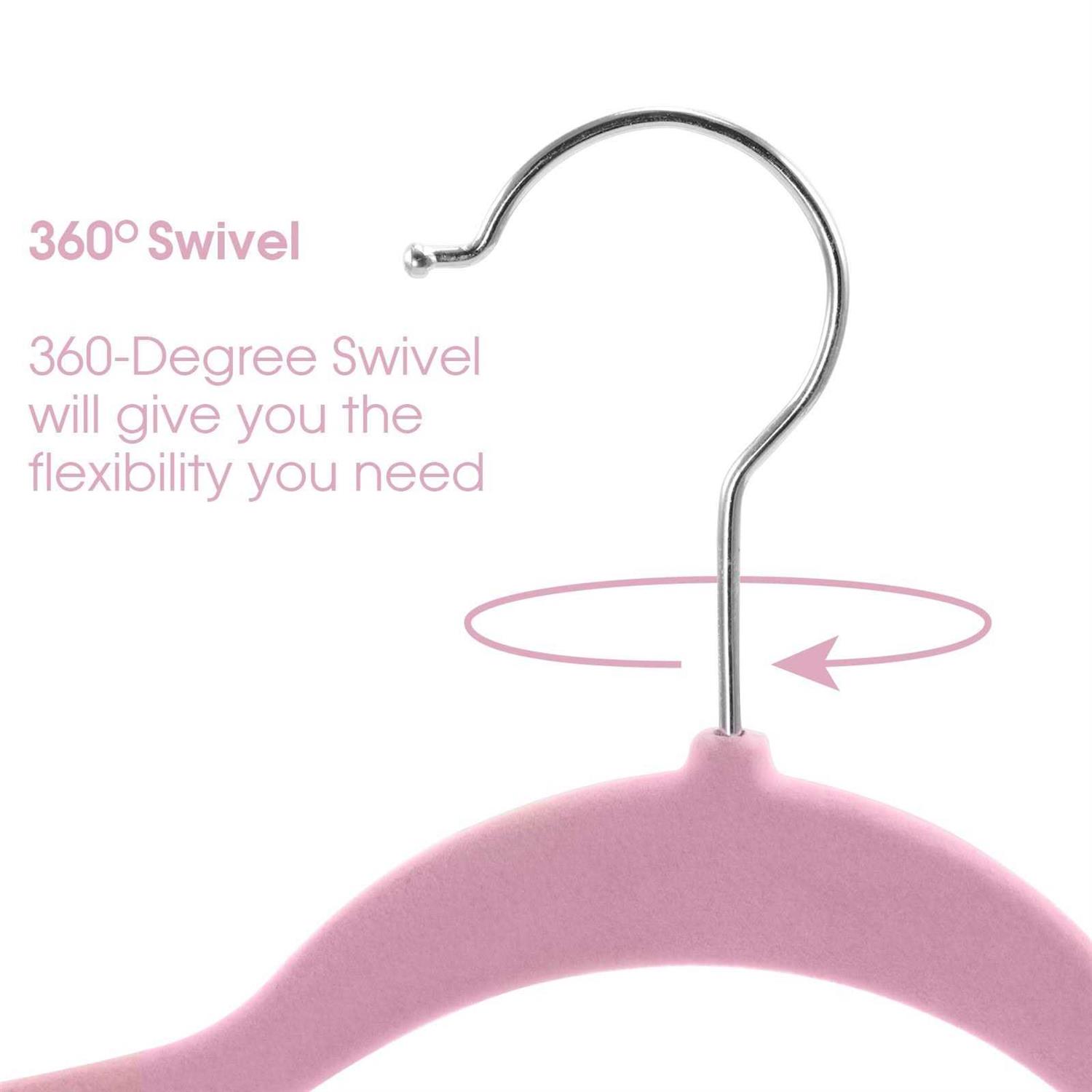 Elama Velvet Slim Profile Heavy Duty Hangers - Image 5