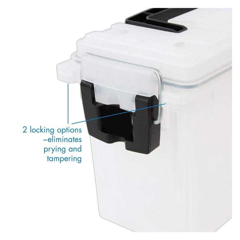 Logix 12535 Stackable Craft Storage Box with Handle Locking Art Supply - Image 3