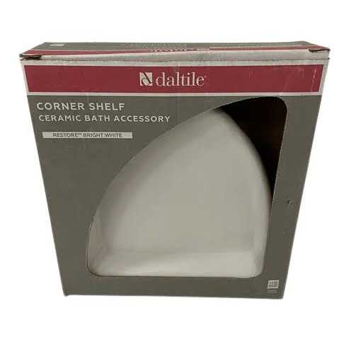 Daltile Restore 8.5 in. W Ceramic Wall Mounted Corner Shower Shelf Tile in White - Image 3