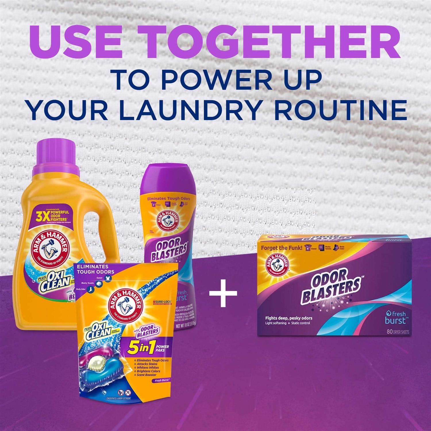 Arm Hammer Odor Blasters Fresh Burst Dryer Sheets - Image 3