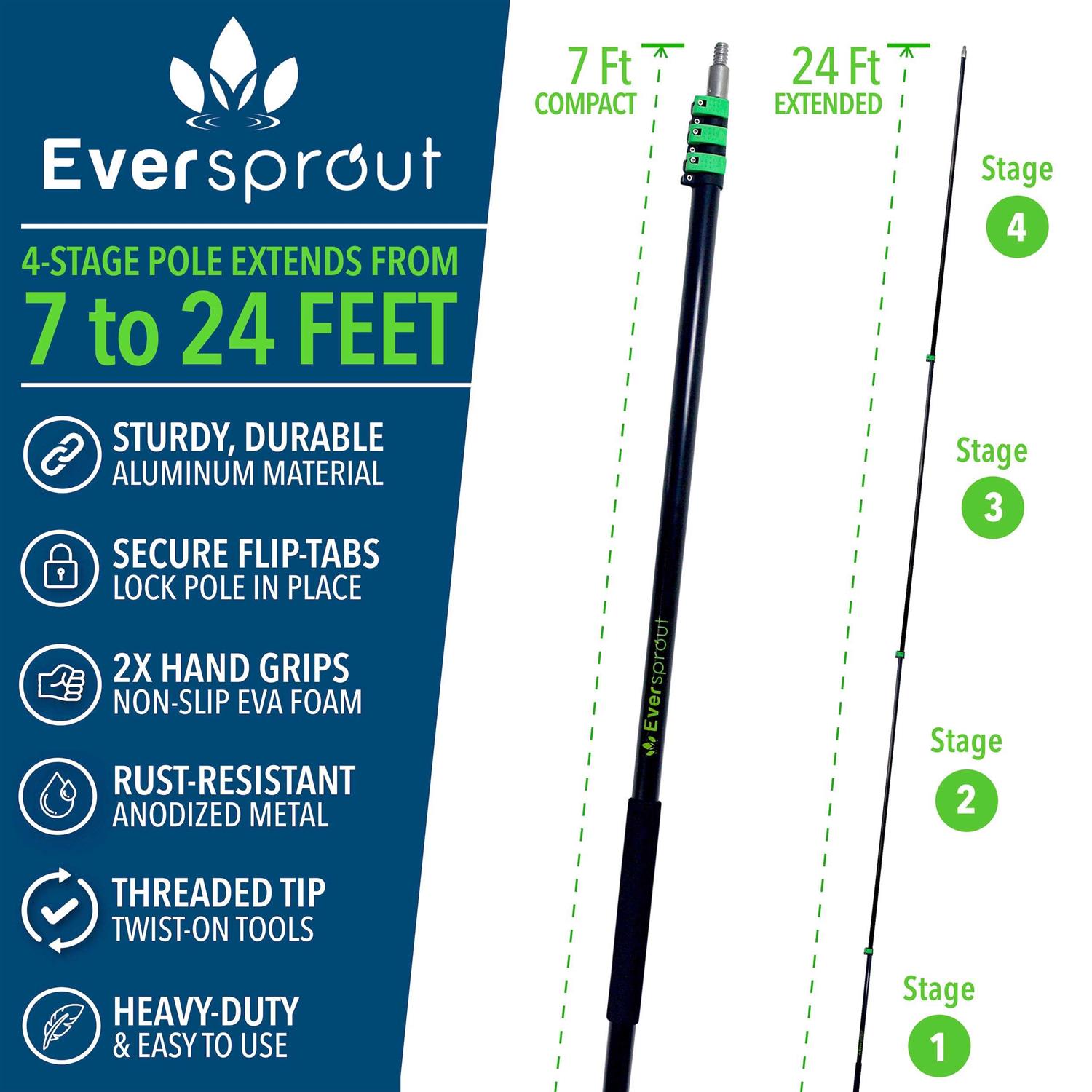 EVERSPROUT Cobweb Duster Extension Pole Combo - Image 2