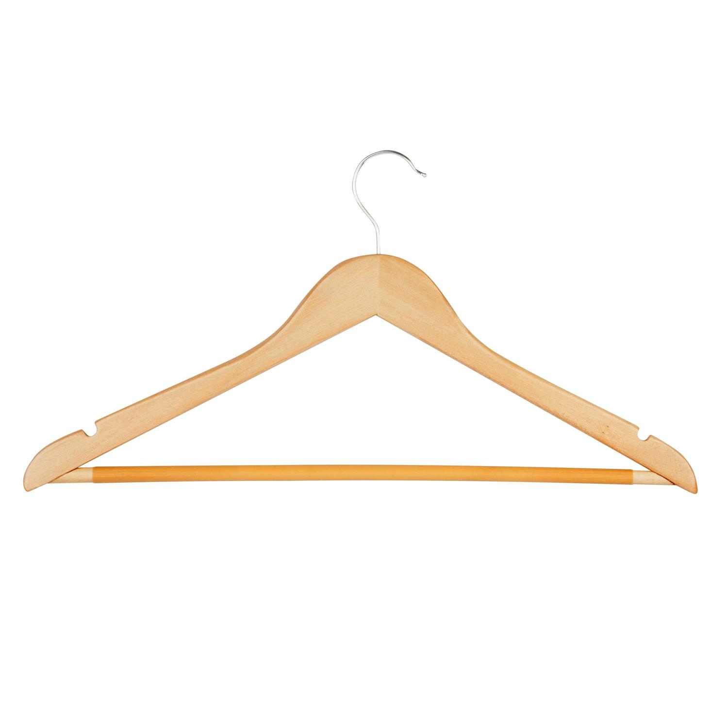 Honey-Can-Do Wood Suit Hangers HNG-01334 - Image 2
