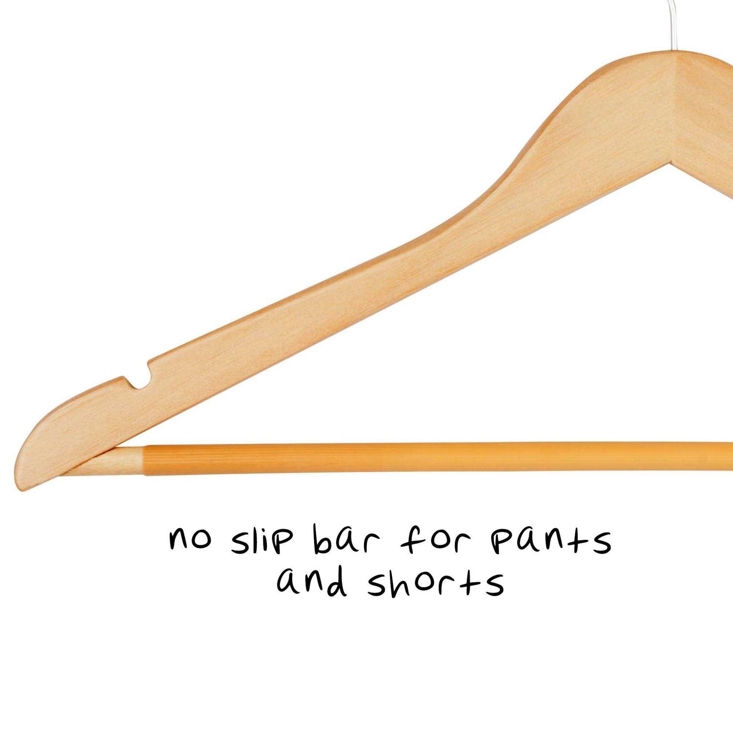 Honey-Can-Do Wood Suit Hangers HNG-01334 - Image 3