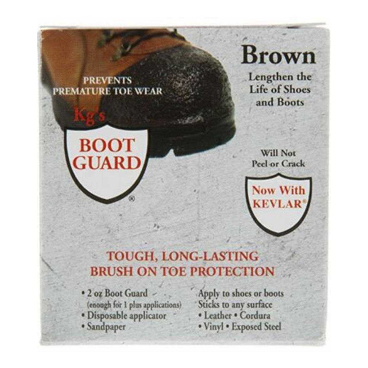 Kg's Boot Guard Brush on Toe Protection – Brush on Liquid for Tough, Long-Lasting Safety Protection on Boots