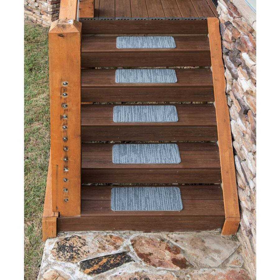 Nance Carpet and Rug Peel and Stick Indoor/Outdoor 8 in. x 18 in. Commercial Stair Tread - Image 2
