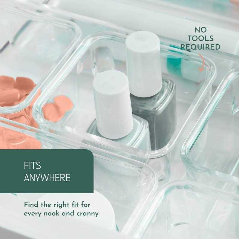 Ruboxa Clear Drawer Organizer, Plastic Organizers for Home Organization and Storage - Image 4