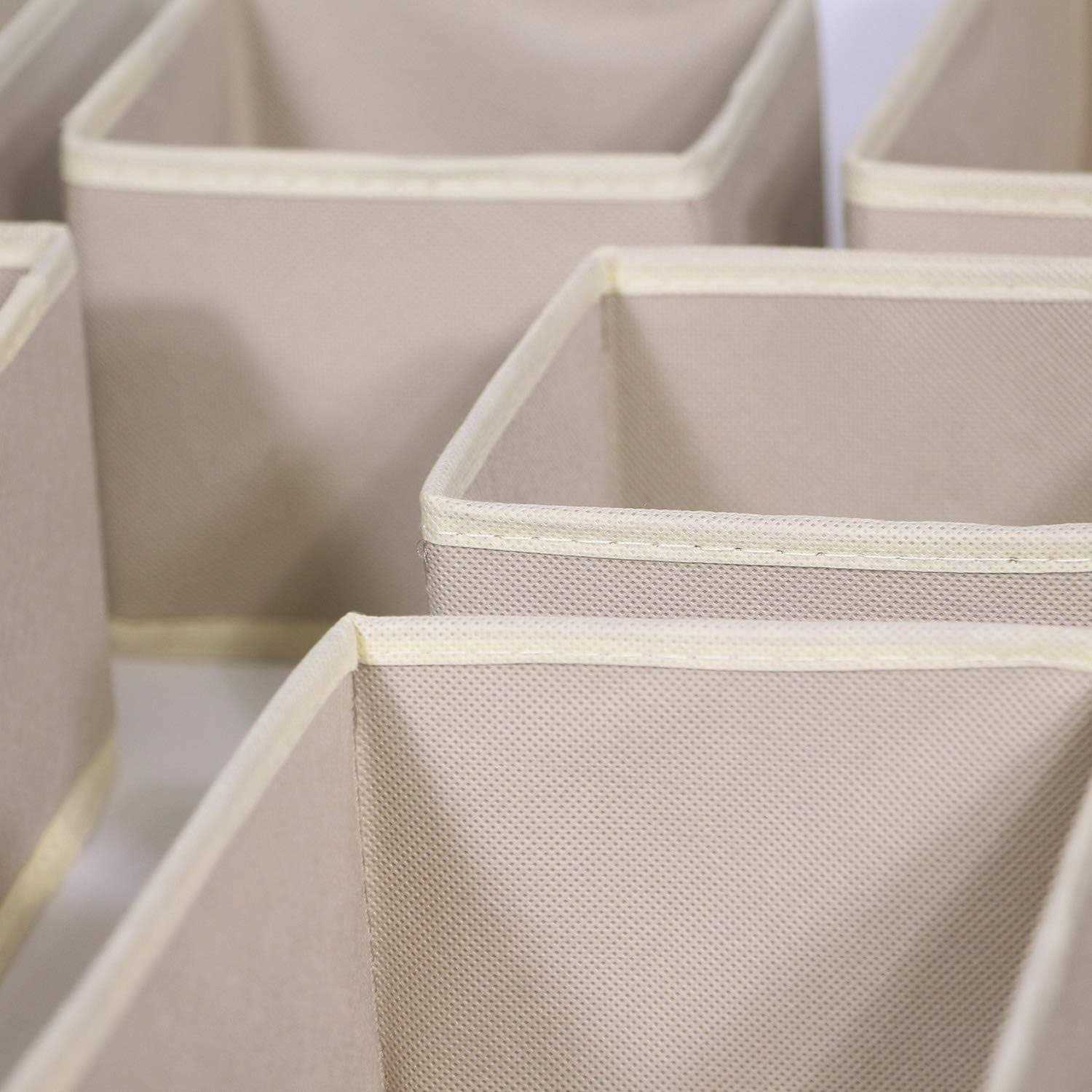 Diommell Foldable Cloth Storage Box Closet Dresser Drawer Organizer Divider Fabric Baskets Bins Containers for Clothes Underwear Bras Socks - Image 2