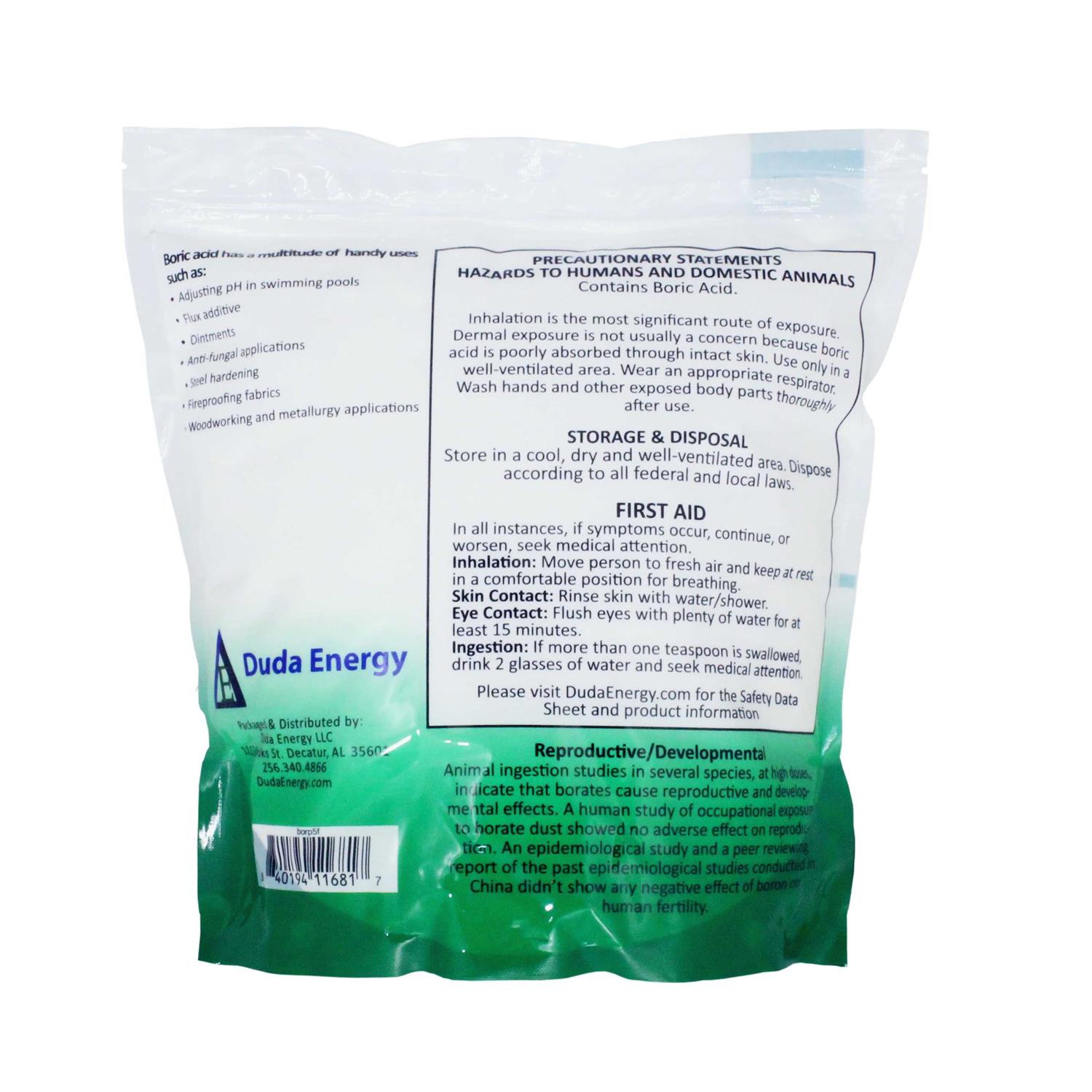 Duda Energy borp5 Fine Powder Boric Acid H3bo3 99 borp5f - Image 2