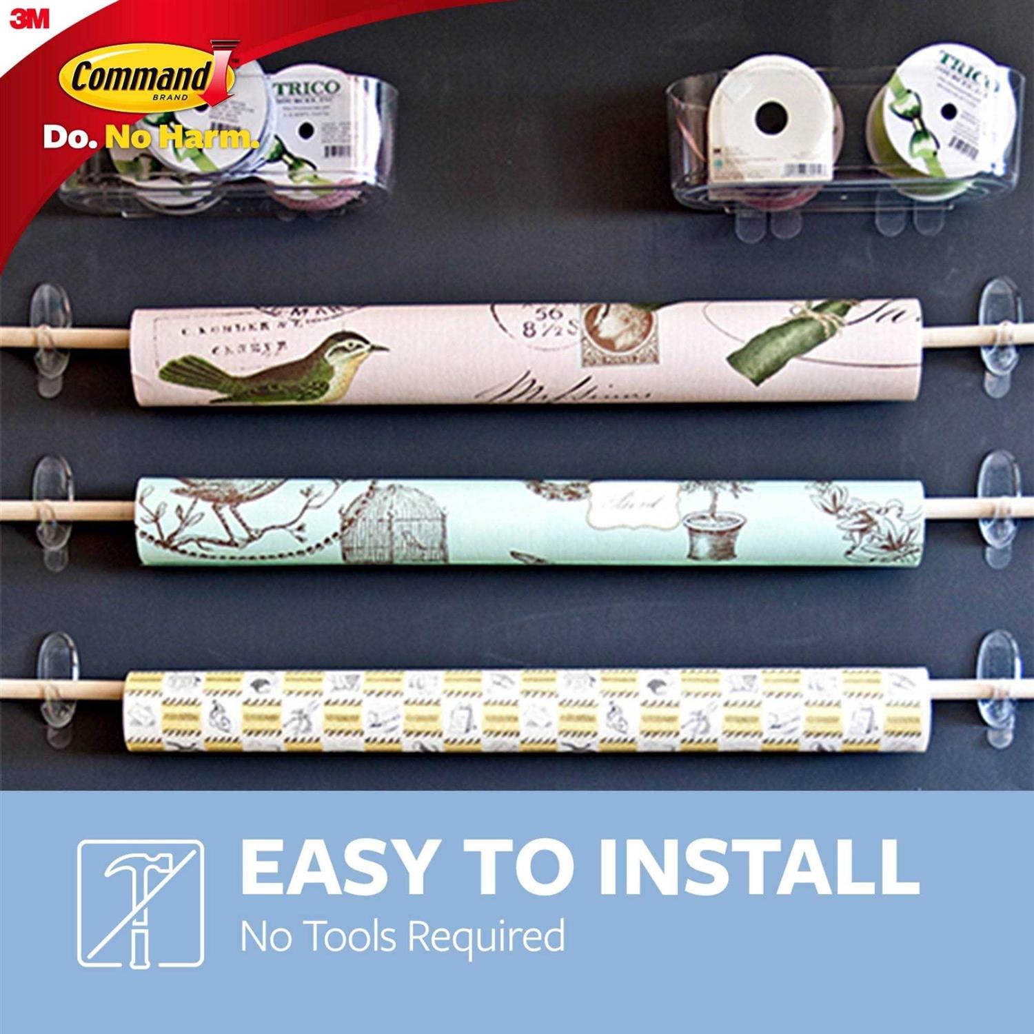 Command Large Clear Hook with Clear Strips Value Pack - Image 3