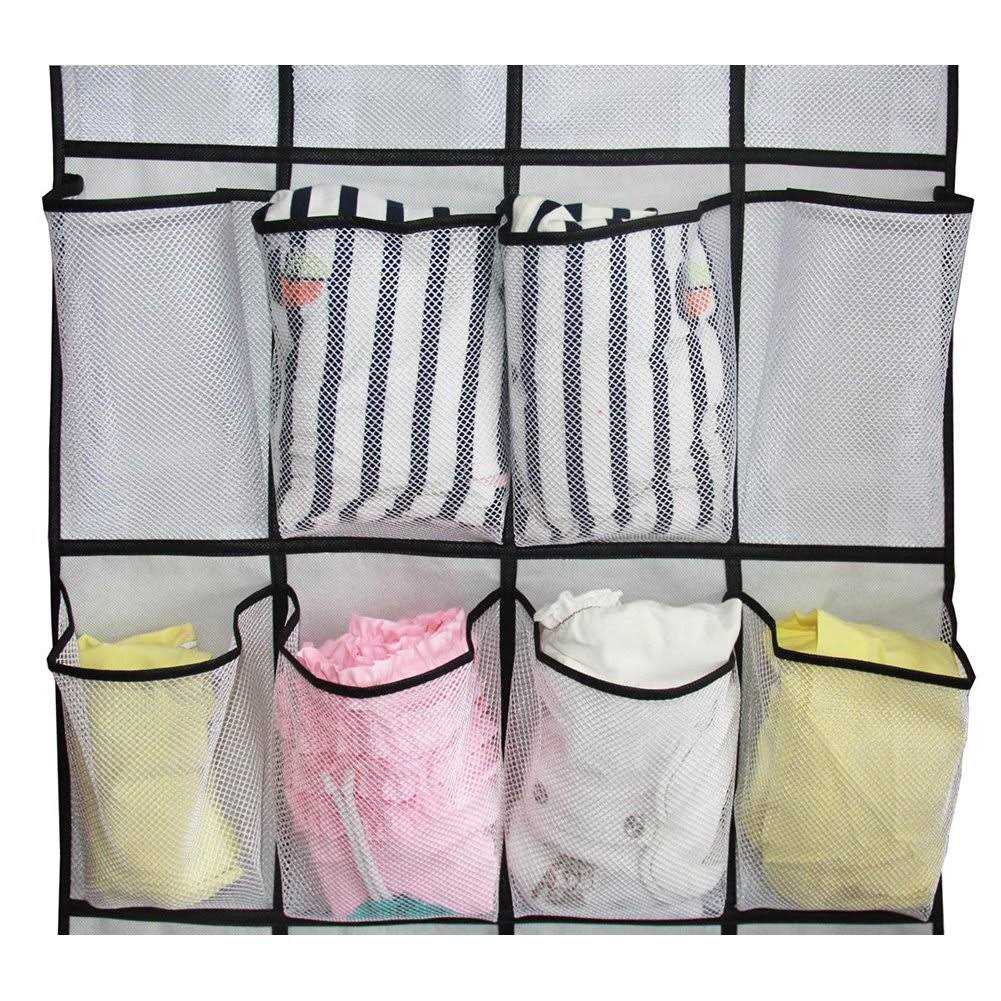 Misslo Over The Door Closet Shoe Organizer Large Mesh Pockets Hanging Shoe Holder Rack Storage - Image 2