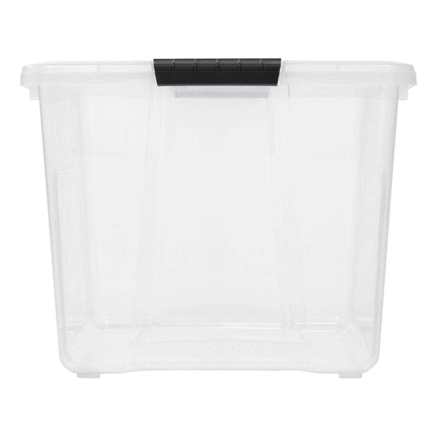 IRIS USA 60 Qt. Plastic Storage Bin with Latching Buckles - Image 2