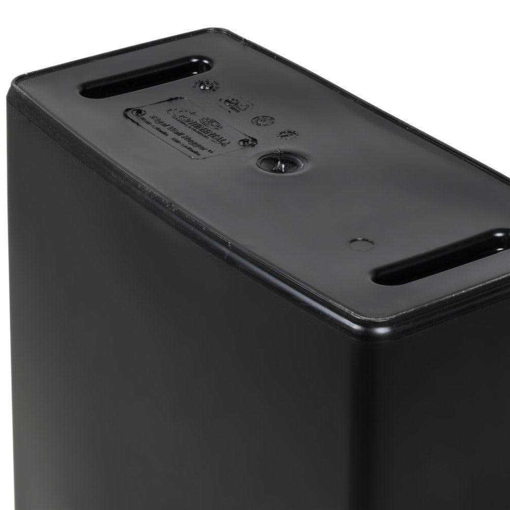 Continental 8322BK 23 Gallon Black Wall Hugger Receptacle - Image 2