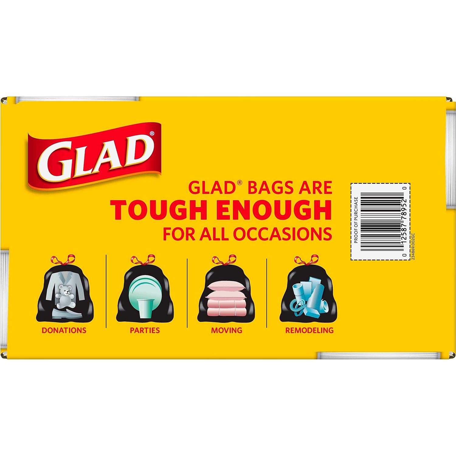 Glad Drawstring Large Trash Bags 30 - Image 2