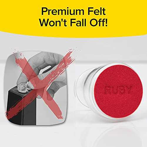 Ruby Sliders As Seen On TV Red Means They're Authentic Premium Chair Covers Protect Hardwood & Tile Floors from Scratching - Image 5