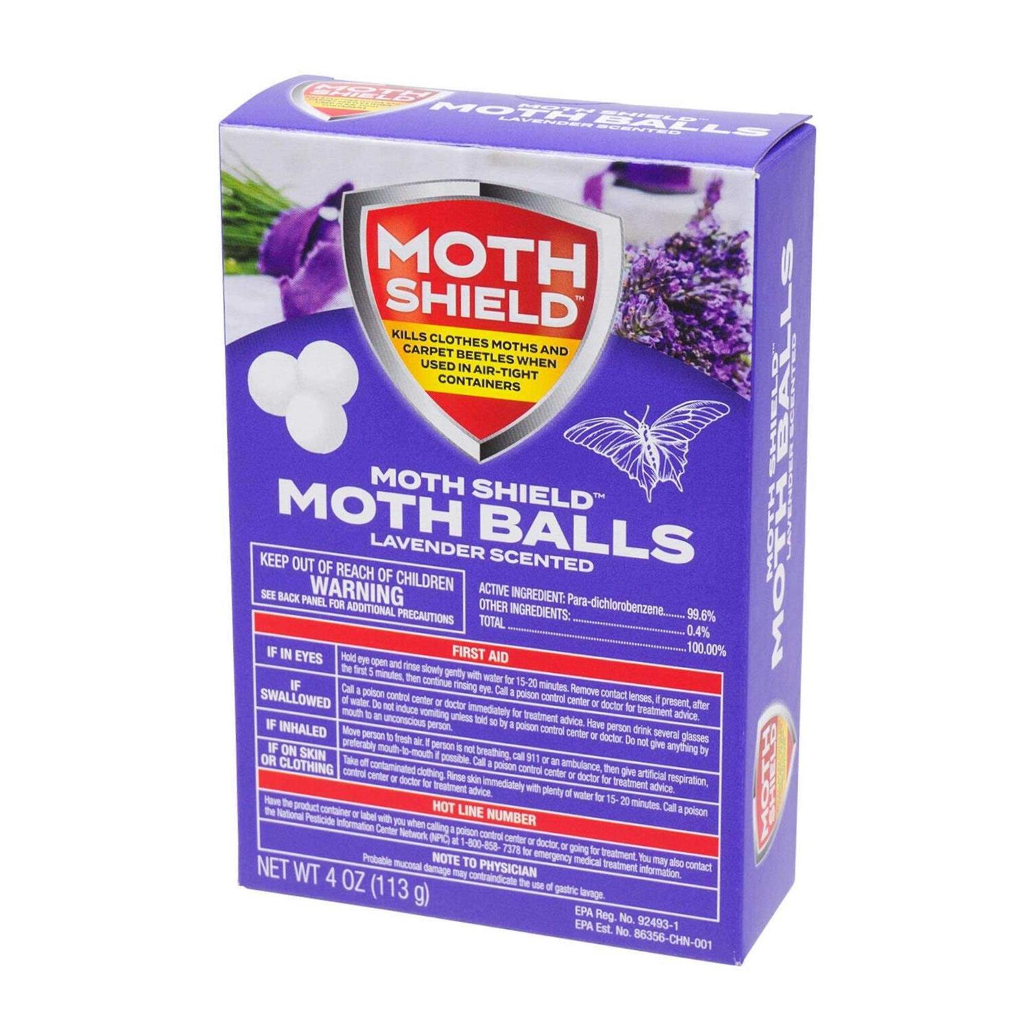Moth Shield Moth Balls Lavender Scent