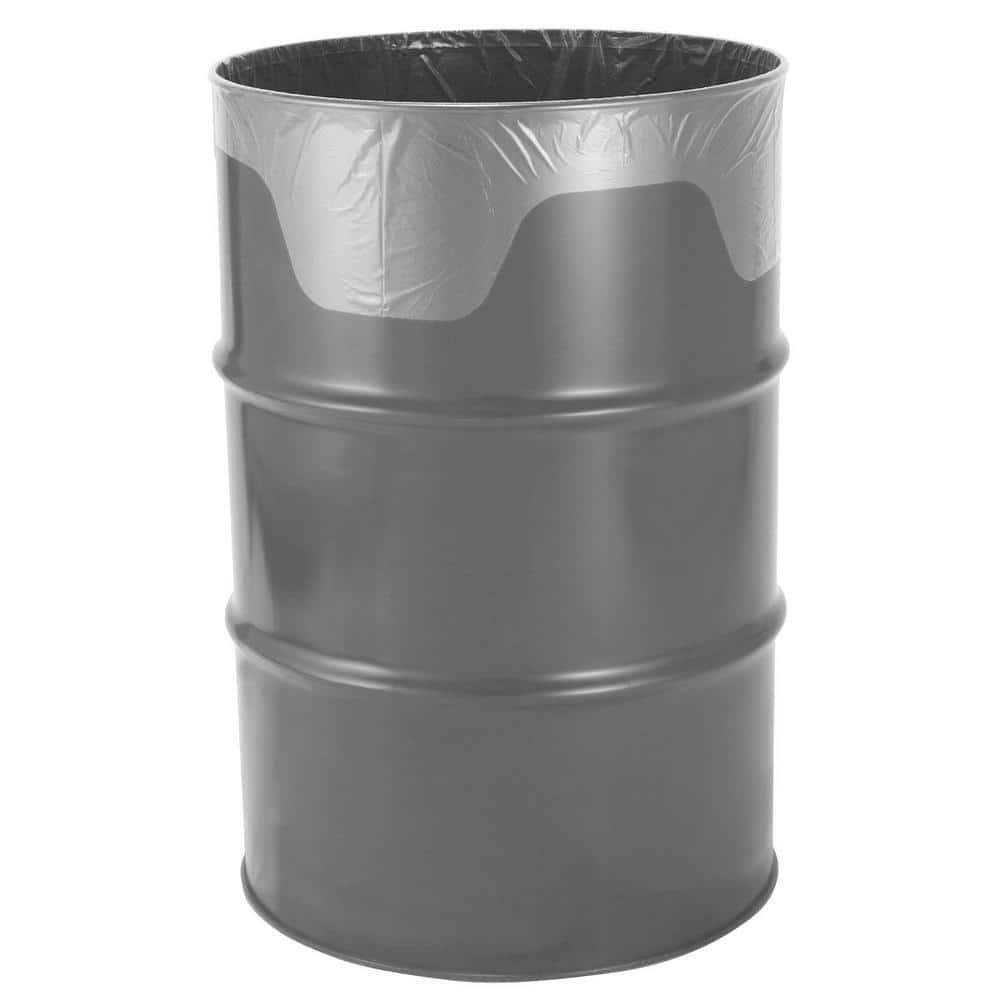 HDX 55 Gal. Clear Heavy-Duty Flap Tie Drum Liner Trash Bags - Image 2