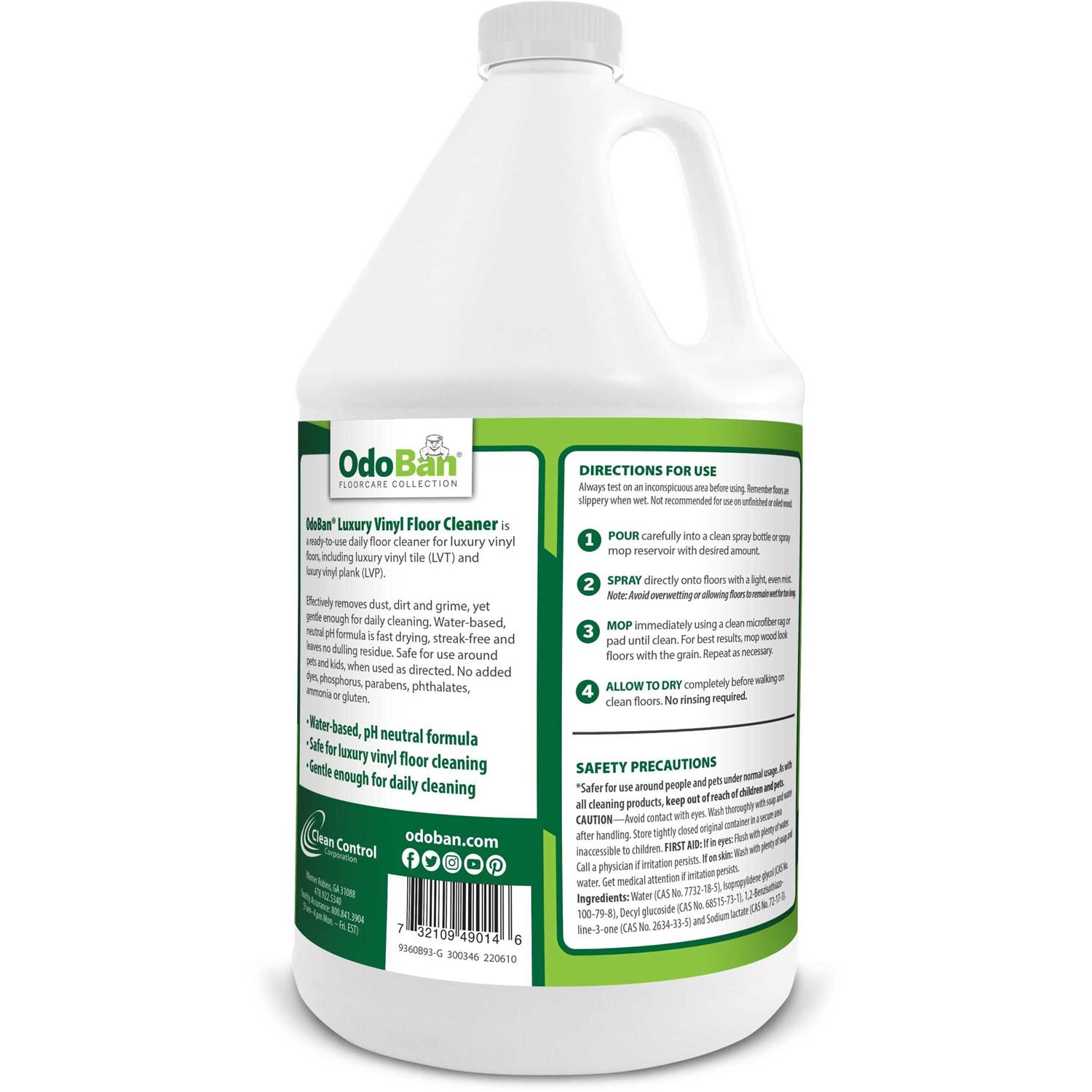 OdoBan Ready-to-Use Luxury Vinyl Floor Cleaner, Streak Free and Neutral PH Formula - Image 3