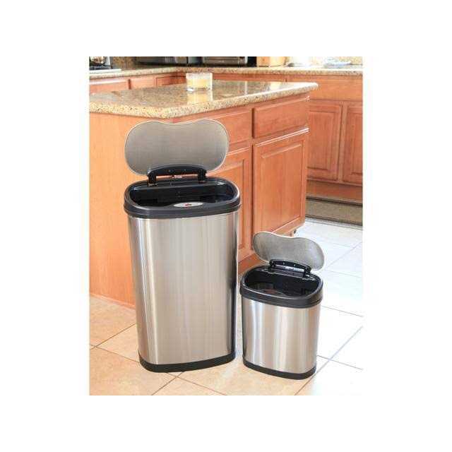 NINESTARS Stainless Steel Motion Sensor Trash Can - Image 3