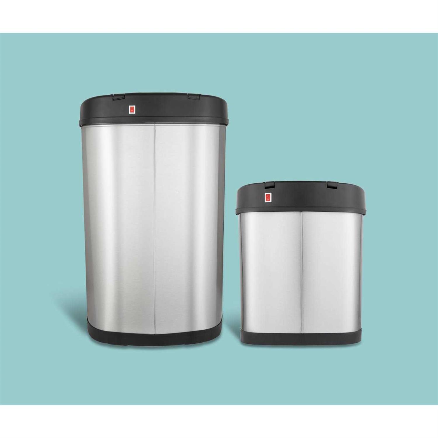 NINESTARS Stainless Steel Motion Sensor Trash Can - Image 4