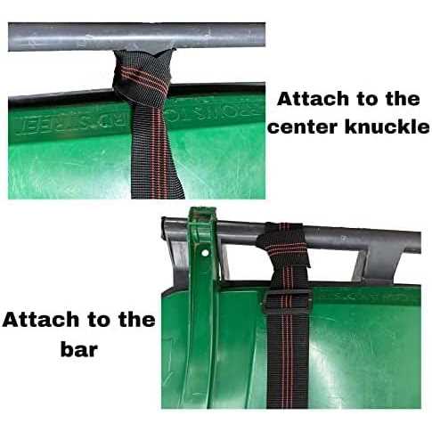 Garbage Commander Adjustable Black Polyester And Rubber Latex Thread Garbage Strap - Image 3