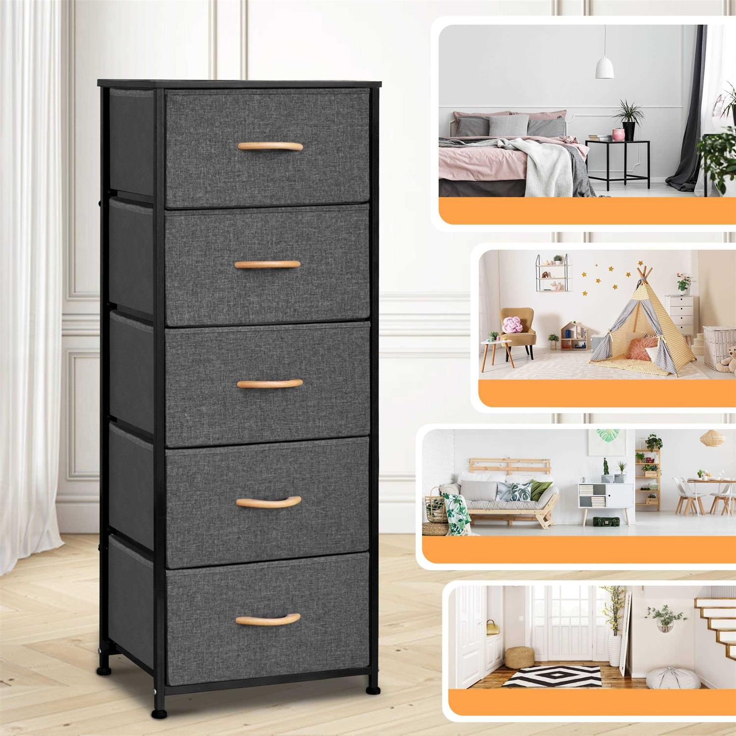 Pellebant 5 Drawers Vertical Storage Tower Organizer - Image 4