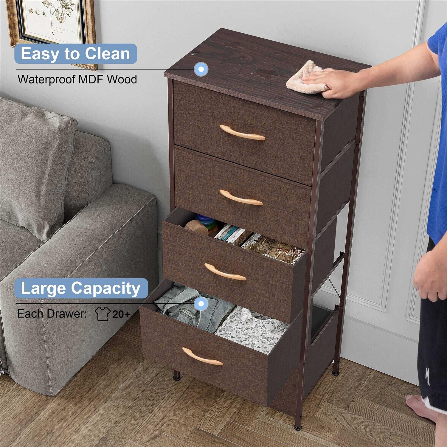 Pellebant 5 Drawers Vertical Storage Tower Organizer - Image 3