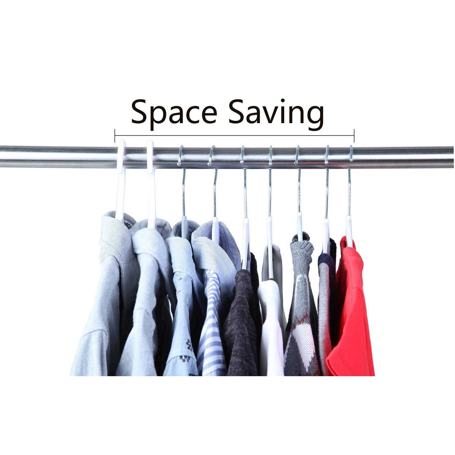 Finnhomy Non-Slip Clothes Baby and Kids 30-Pack Velvet Hangers with 10 Finger Clips - Image 5