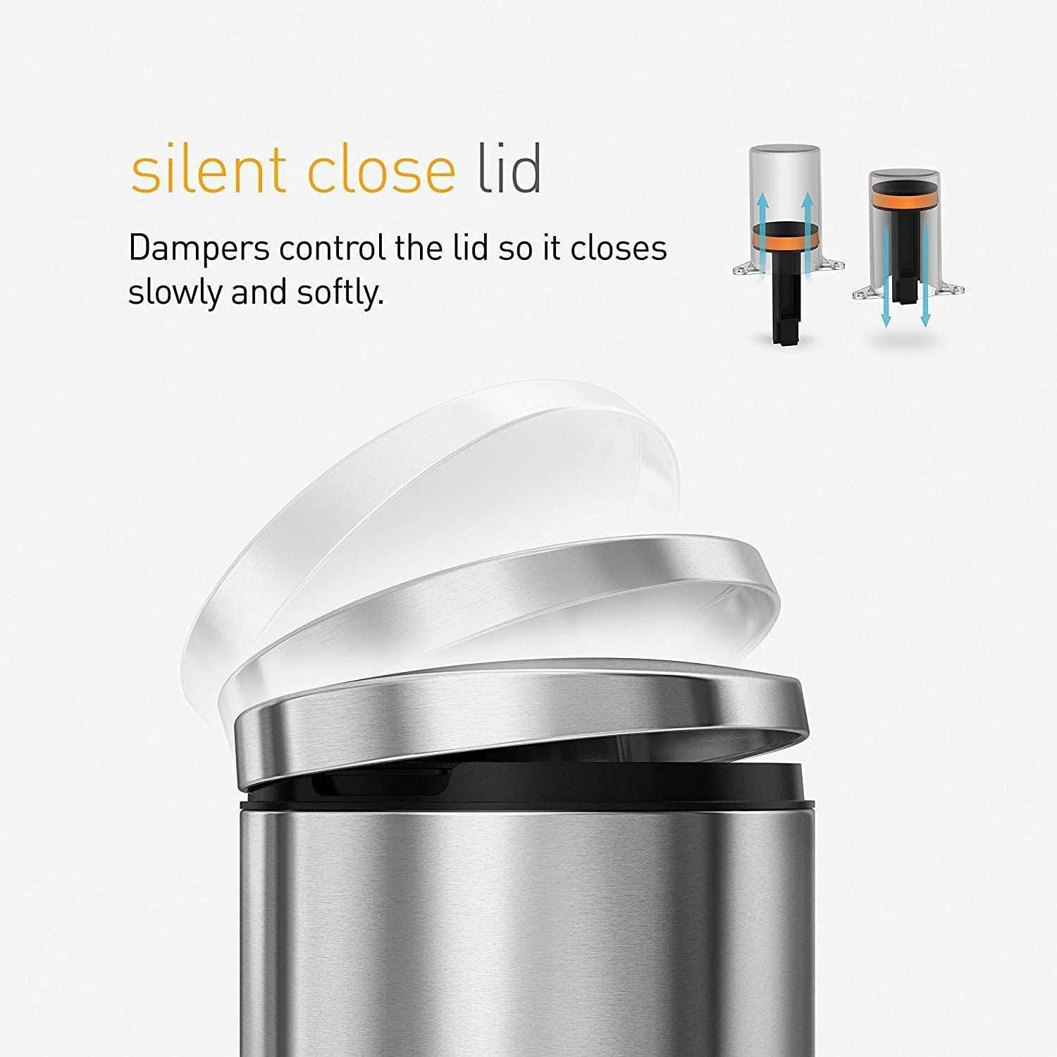 simplehuman Mini Semi Round Step Can - Image 2