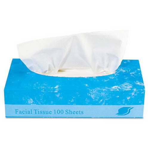 GEN Facial Tissue 2-Ply White Flat Box - Image 2