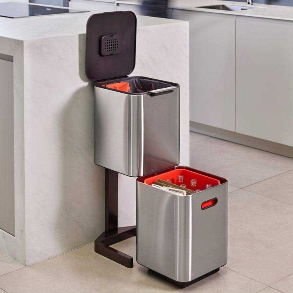 Joseph Joseph Totem Compact 40L Waste Recycling Bin - Image 2