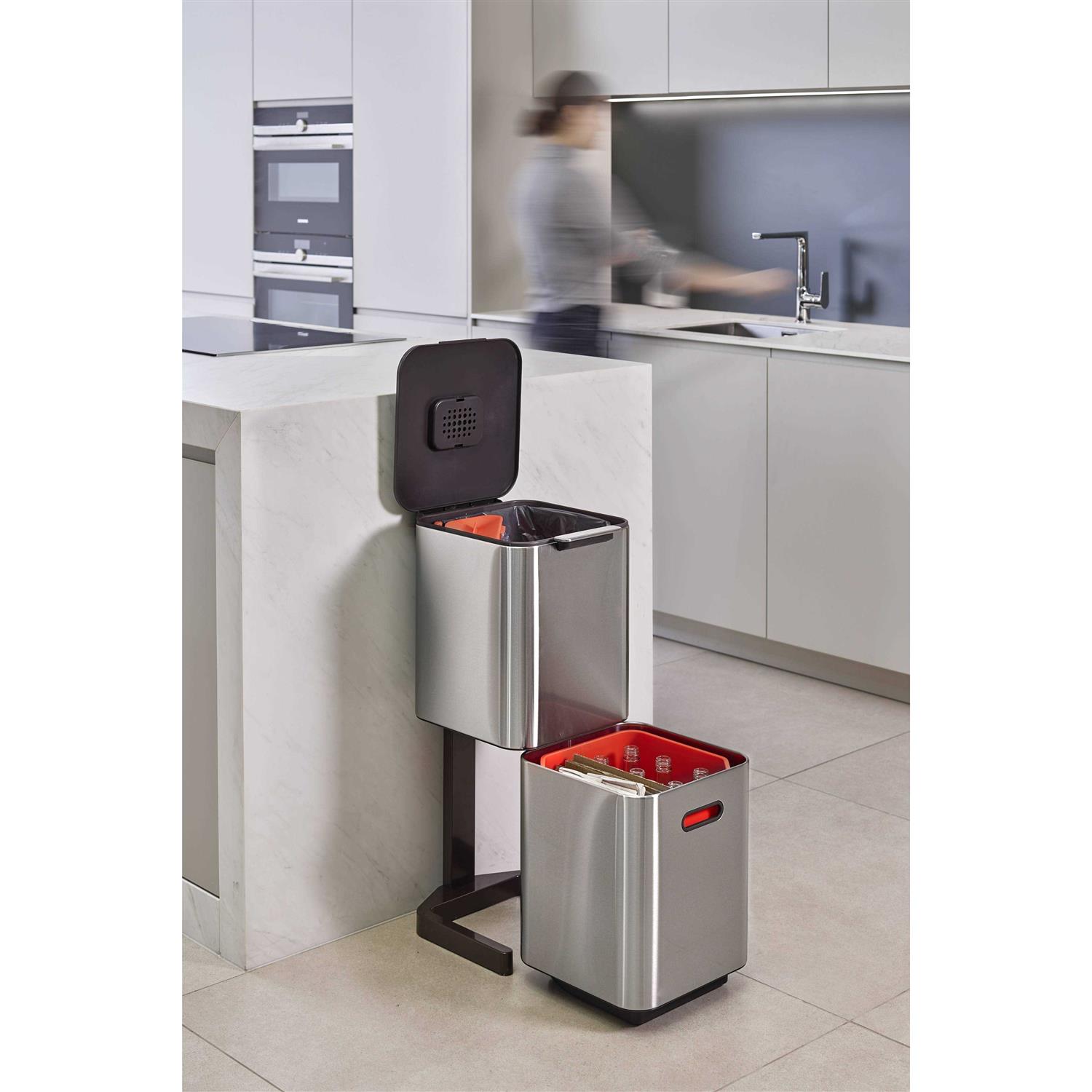 Joseph Joseph Totem Compact 40L Waste Recycling Bin - Image 3