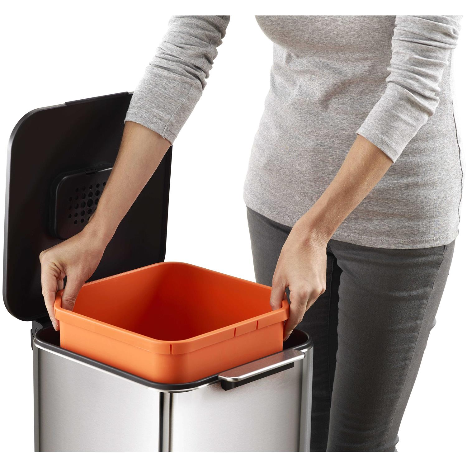 Joseph Joseph Totem Compact 40L Waste Recycling Bin - Image 5