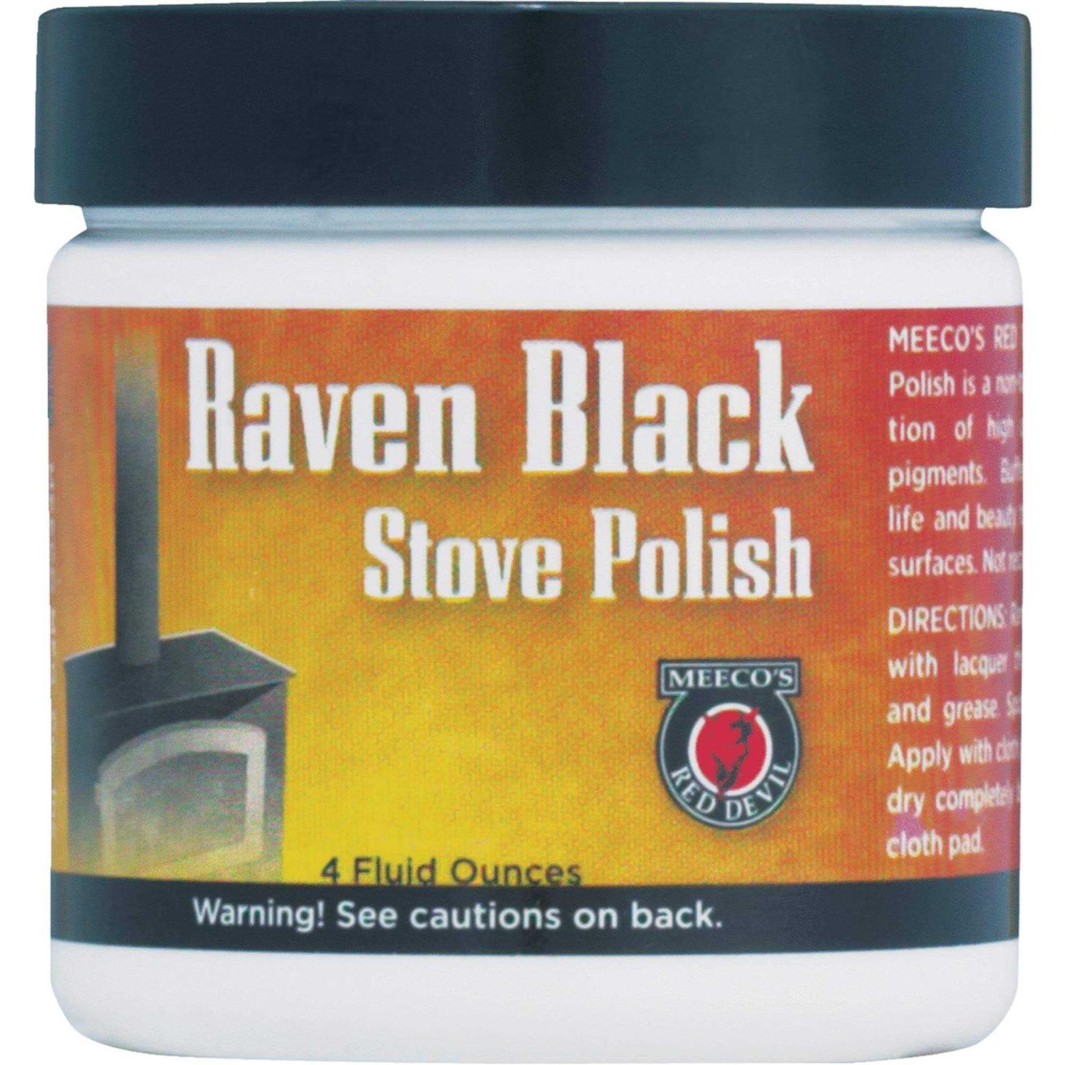 Meeco's Red Devil 4 oz. Paste Black Stove Polish - Image 2