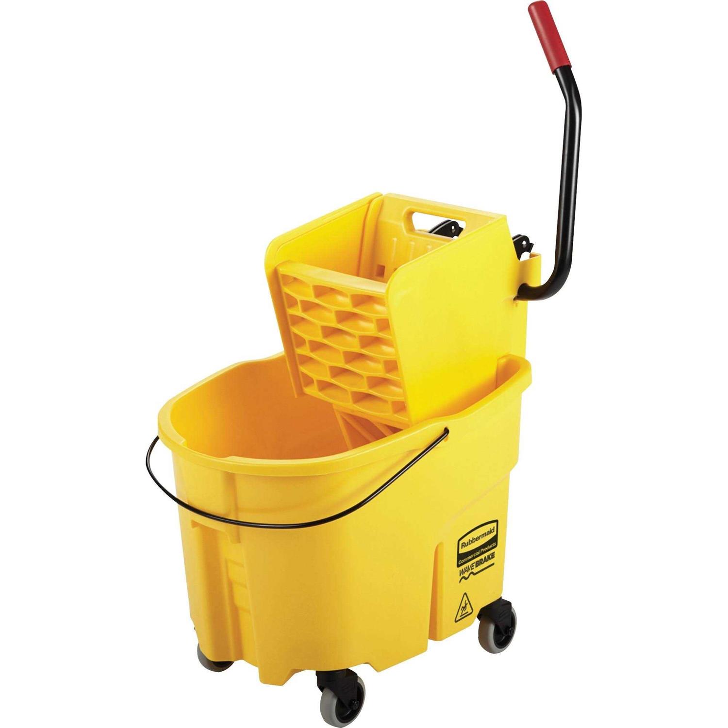 Rubbermaid WaveBrake Bucket/Wringer Side Press FG758088YEL